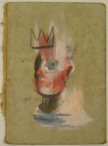Jaybo Monk | Redefine Inifinity | 2010 | 30 x 40 cm | Aquarell auf Buchdeckel